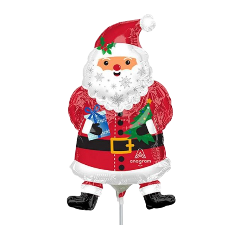 Palloncino in Foil 14" Mini Shape Babbo Natale "Snowy Santa" Natale