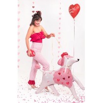 Palloncino in Foil 47" Super Shape Barboncino Rosa "Poodle" Palloncini Foil Amore
