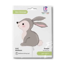 Palloncino in Foil 36" Super Shape Coniglio "Woodland Bunny" Animali Grabo