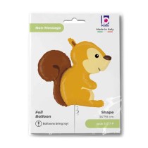 Palloncino in Foil 36" Super Shape Scoiattolo "Woodland Squirrel" Animali Grabo