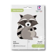 Palloncino in Foil 36" Super Shape Procione "Woodland Raccoon" Animali Grabo