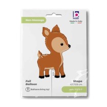 Palloncino in Foil 43" Super Shape Cerbiatto "Woodland Deer" Animali Grabo