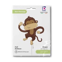 Palloncino in Foil 40" Super Shape Scimmia "Monkey Buddy" Animali Grabo
