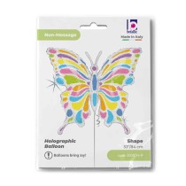 Palloncino in Foil 33" Super Shape Farfalla "Pastel Butterfly" Animali Grabo
