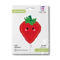 Palloncino in Foil 26" Super Shape Fragola "Strawberry" Natura Grabo