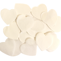 Confetti in Carta Velina Cuore Bianco 100gr Coordinati Tavola Oaktree