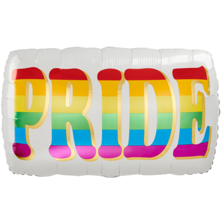 Palloncino in Foil 28" Super Shape Rettangolare "Pride" Messaggi Speciali