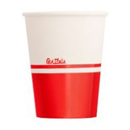Bicchiere di Carta 250ml "Liberty Metal Red" 8pz Rosso