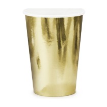 Bicchiere di Carta 220ml Oro Metallizzato "Gold" 6pz Oro "Gold"