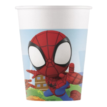 Bicchiere di Carta 200ml con "Spidey & Friends" 8pz Spidey & Friends