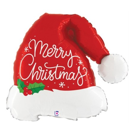 Palloncino in Foil 41" Super Shape Cappello di Babbo Natale Natale e Capodanno Grabo