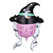 Palloncino in Foil 40" Super Shape Testa Strega o Befana Palloncini Foil Halloween
