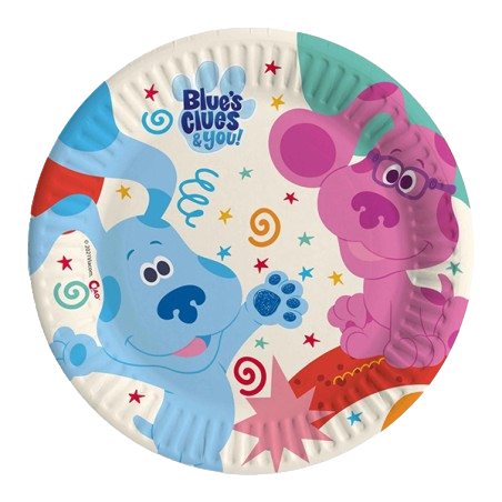 Piatto di Carta 18cm con "Blue's Clues & You" 8pz Blue's Clues