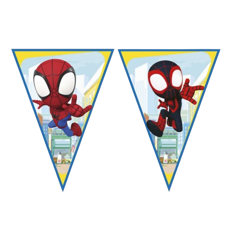 Festone Bandierina in carta con Spidey & Friends 2,3mt Spidey & Friends
