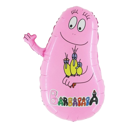 Palloncino in Foil 30" Super Shape Barbapapà Rosa Personaggi Grabo