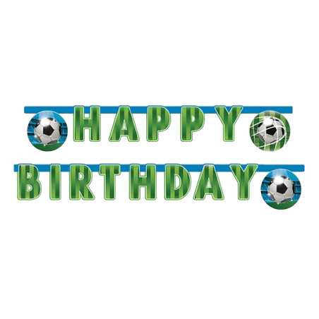 Festone Calcio Happy Birthday "Soccer Fans" 2mt Calcio
