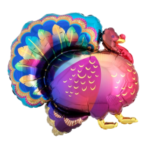 Palloncino in Foil 32" Super Shape Tacchino "Turkey" Festa Tema Autunno