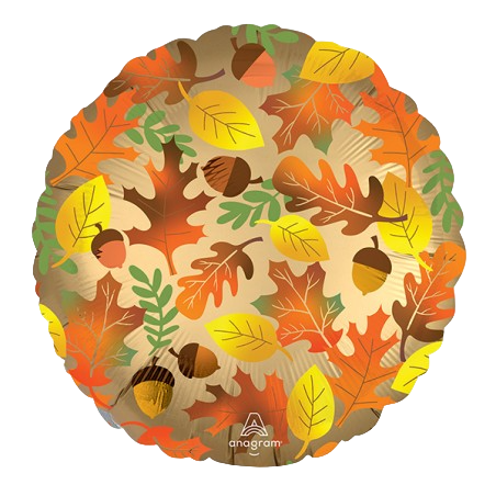 Palloncino in Foil 18" Foglie Autunnali "Fall Leaves" Piante e Fiori