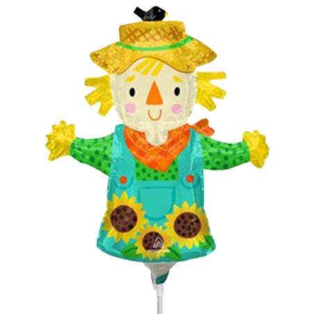 Palloncino in Foil 14" Mini Shape Spaventapasseri "Scare Crow" Animali (Uccelli)