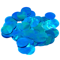Confetti in Foil Tondi Iridescente Celeste Metallizzato 15gr Confetti Tondi