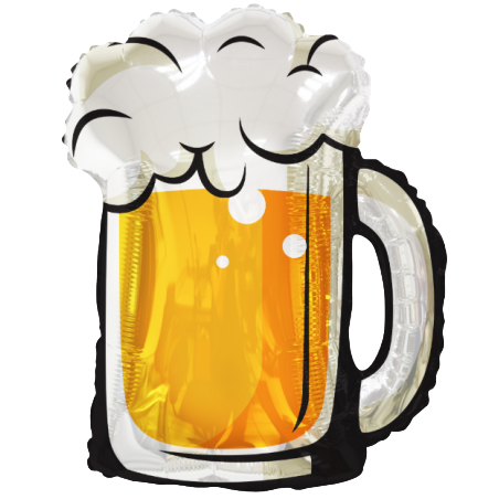 Palloncino in Foil 36" Super Shape Boccale di Birra "Beer Glass" Oktoberfest Birra