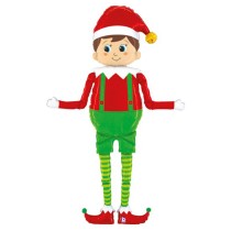 Palloncino in Foil 66" Air Filled Elfo "Elf" Natale e Capodanno Grabo