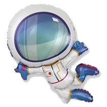 Palloncino in Foil 14" Mini Shape Astronauta "Astronaut" Cielo e Galassia