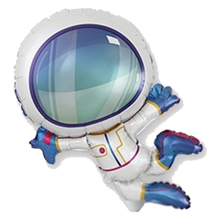 Palloncino in Foil 14" Mini Shape Astronauta "Astronaut" Cielo e Galassia