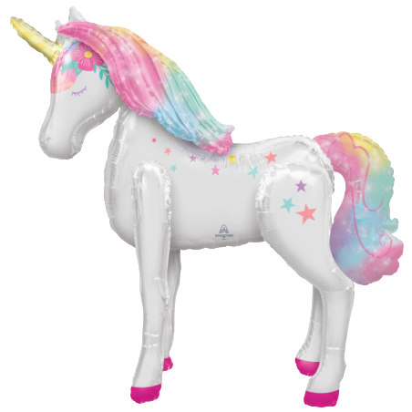 Palloncino in Foil 46" Air Walker Unicorno "Enchanted Unicorn" Unicorno "Unicorn"