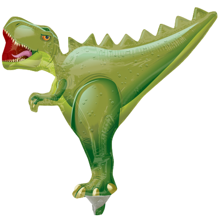 Palloncino in Foil 14" Mini Shape Dinosauro Verde Palloncini Tema Dinosauro