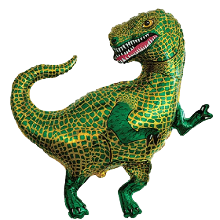 Palloncino in Foil 14" Mini Shape Dinosauro "Tyrannosaurus" Draghi e Dinosauri