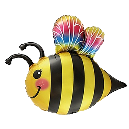 Palloncino in Foil 14" Mini Shape Ape "Bee" Animali (Insetti)