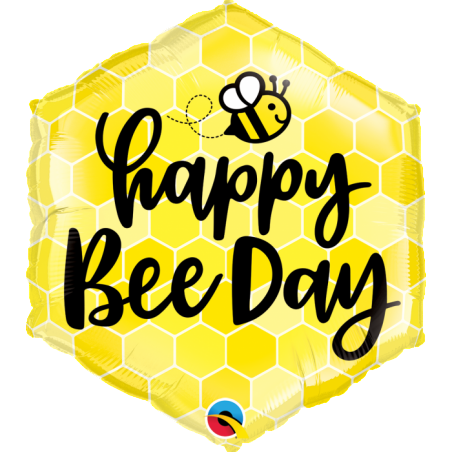 Palloncino in Foil 20" Junior Shape Ape "Happy Bee Day" Ape "Bee Day"
