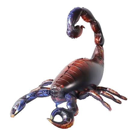 Palloncino in Foil 50" Super Shape 4D Scorpione "Scorpio" Animali (Giungla e Bosco)