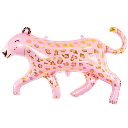 Palloncino in Foil 41" Super Shape Leopardo Rosa "Leopard" Animali (Giungla e Bosco)
