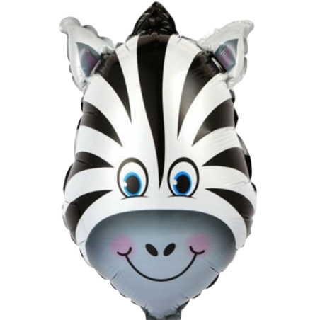 Palloncino in Foil 25" Super Shape Zebra Animali (Giungla e Bosco)