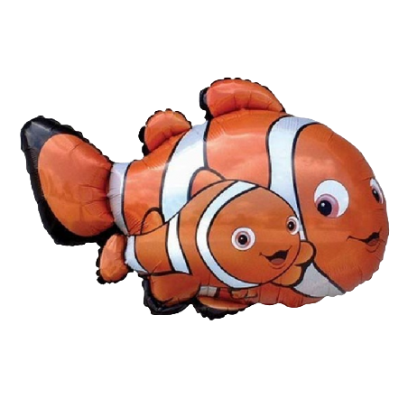 Palloncino in Foil 34" Super Shape Pesce Pagliaccio Pesci e Mare
