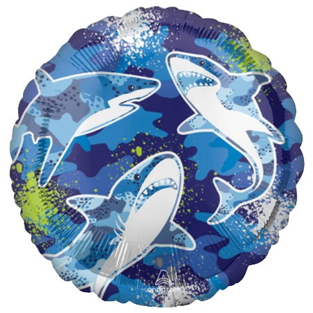Palloncino in Foil 18" Squalo "Shark" Pesci e Mare