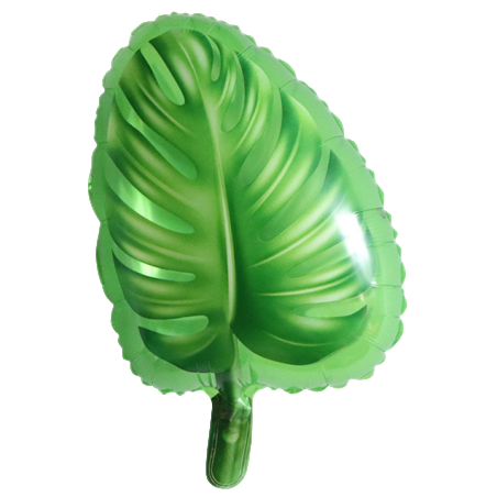 Palloncino in Foil 18" Junior Shape Foglia Verde "Leaf" Piante e Fiori