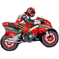 Palloncino in Foil 14" Mini Shape Moto Rossa Sport