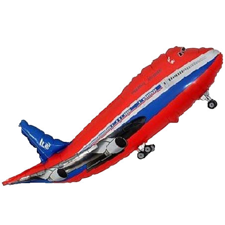 Palloncino in Foil 14" Mini Shape Aeroplano Rosso Veicoli