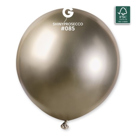 Palloncino in Lattice 19" GB150 Prosecco "Shiny Prosecco 085" 25pz Gemar Shiny "Round"