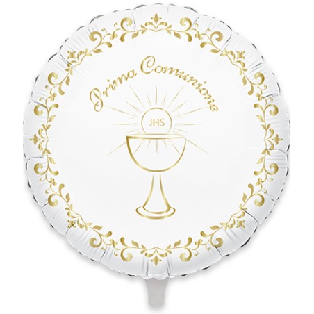 Palloncino in Foil 18" Prima Comunione Oro Metallizzato Comunione e Cresima