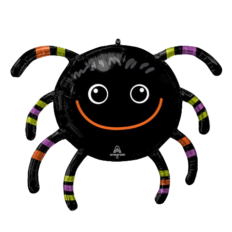 Palloncino in Foil 28" Super Shape Ragno Sorridente "Smiley Spider" Palloncini Foil Halloween