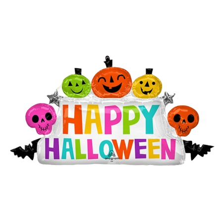 Palloncino in Foil 39" Super Shape Halloween Multicolor Palloncini Foil Halloween