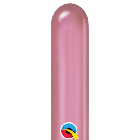 Palloncino in Lattice 2" Modellabile 260Q Chrome Malva "Mauve" 100pz Palloncini Shiny/Chrome