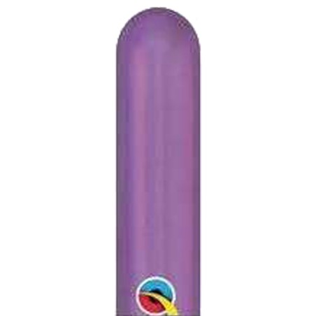Palloncino in Lattice 2" Modellabile 260Q Chrome Viola "Purple" 100pz Palloncini Shiny/Chrome