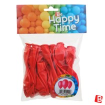Palloncino in Lattice 10" G90 Rosso "Red 045" 25pz Gemar Blister "Happy Time"