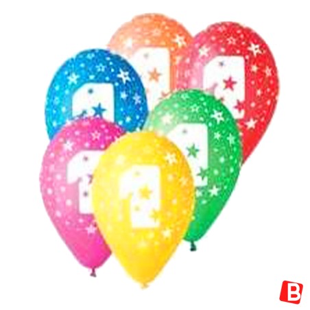 Palloncino in Lattice 12" N.1 Colori Assortiti 10pz Gemar Blister "Happy Time"