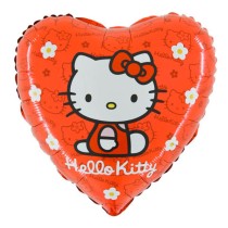 Palloncino in Foil 18" Cuore Hello Kitty Rosso Personaggi Grabo